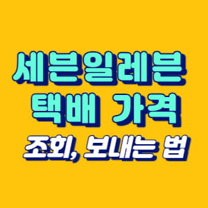 세븐일레븐 택배 가격