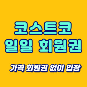 코스트코 일일 회원권