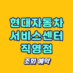 현대자동차 서비스센터 직영점