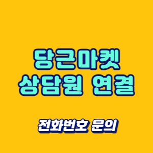 당근마켓 상담원 연결