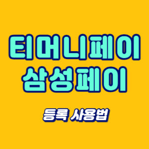 티머니페이 삼성페이